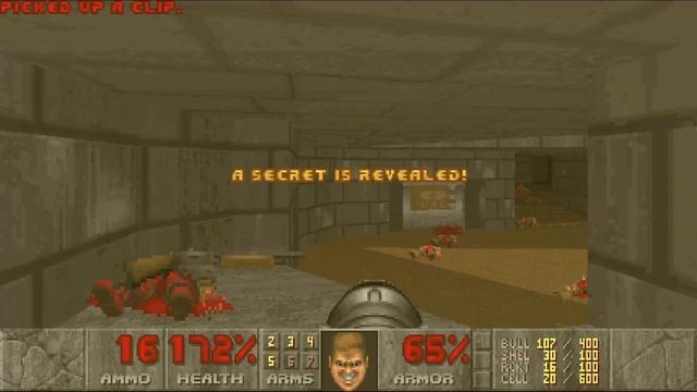 Doom: Double Impact (UV-Fast 100%) Walkthrough (E1M4: Hydroponics Facility) смотреть онлайн