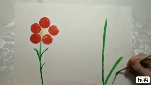 Рисование "Цветы необычной красоты" смотреть онлайн