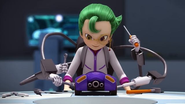 [KidsPang] Power Battle Watch Car S1 EP.07: Genius Mechanic, Ain 02 смотреть онлайн