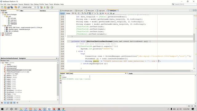 JTable Java (CRUD + Data Searching) смотреть онлайн