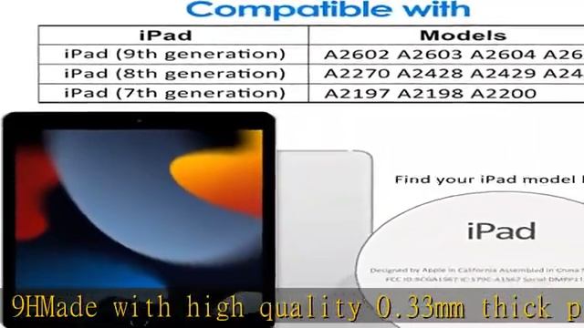 JETech Screen Protector for iPad 9/8/7 (10.2-Inch, 2021/2020/2019 Model), iPad Air 3 (10.5-Inch, 20 смотреть онлайн