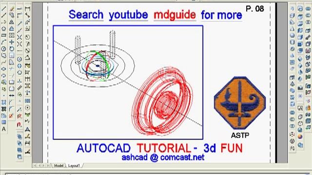 tutorial 20 autocad 2d 3d, Online Tutoring is Available смотреть онлайн