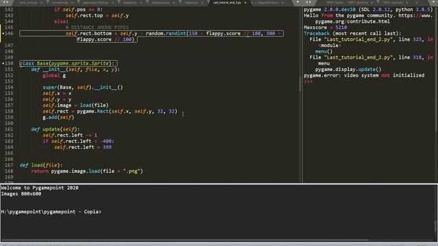 Pygame Flappy tutorial final part 5 смотреть онлайн