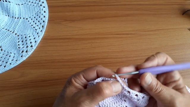 Летняя шляпка крючком.ч .3. Совсем просто! Поля шляпы. смотреть онлайн