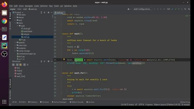 How to control timeouts of coroutines in Python смотреть онлайн