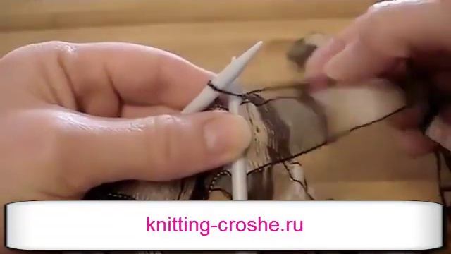 Вязание ленточной пряжей спицами. Пряжа Katia Rizos смотреть онлайн