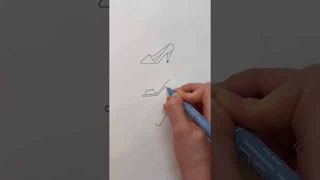 Как легко нарисовать туфли ? Попробуешь? смотреть онлайн