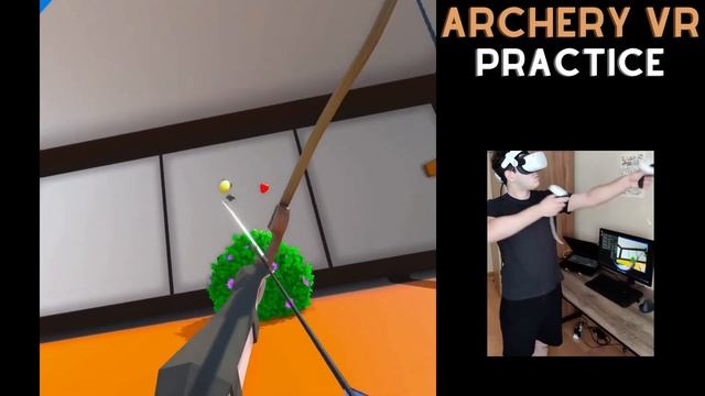 Archery VR - Practice Scene Gameplay w/ Cam смотреть онлайн