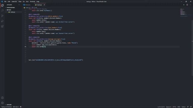 Disocrd bot Tutorial using discord.py (MUTE, UNMUTE) (GREEK) #3 смотреть онлайн
