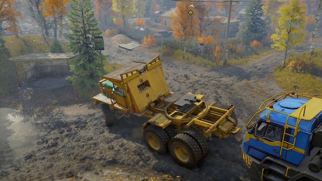 SnowRunner -Recover the sunken truck azov42-20 in the -new Factory Grounds map смотреть онлайн
