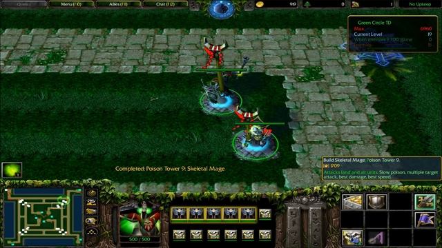 Warcraft 3 Green Circle TD v9.1.6v done solo смотреть онлайн