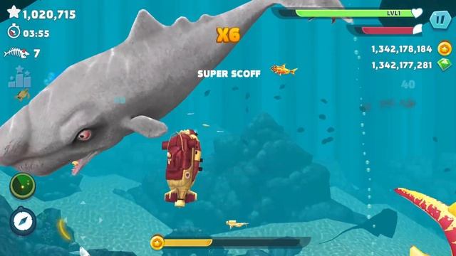 Hungry Shark Evolution - Giant Monster Enemy Moby Dick New Skin Mod - All 27 Sharks Unlocked смотреть онлайн