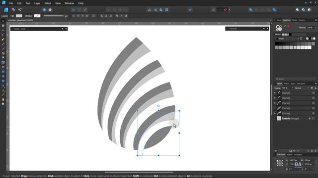 Gold Logo Design Affinity Designer Tutorial смотреть онлайн