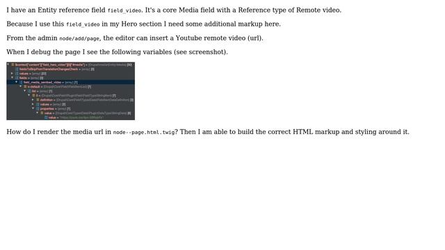 Drupal: Render media url in node--page.html.twig смотреть онлайн