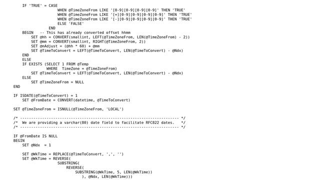Databases: Convert rfc822 to either a GMT DATETIME or Unix timestamp in SQL Server смотреть онлайн