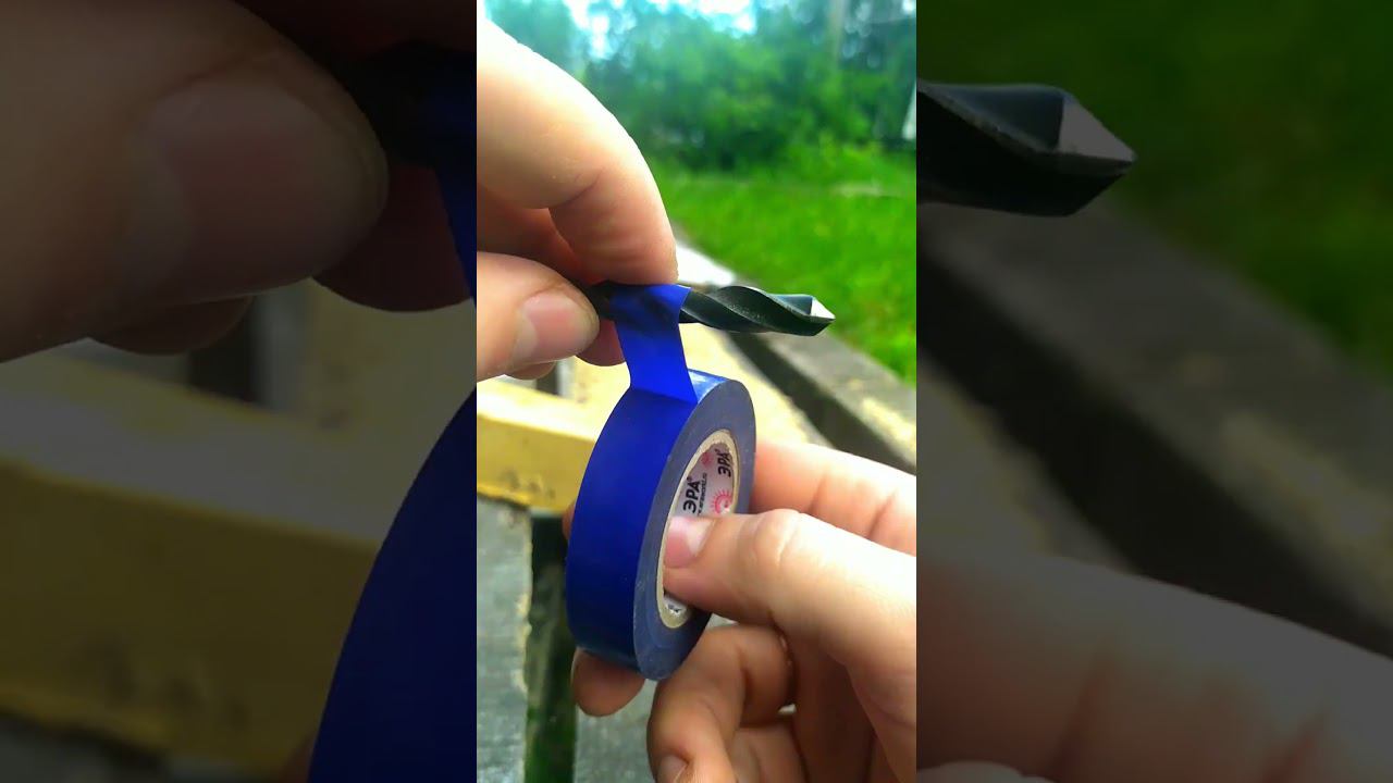 Ещё одно применение синей изоленты #лайфхаки смотреть онлайн