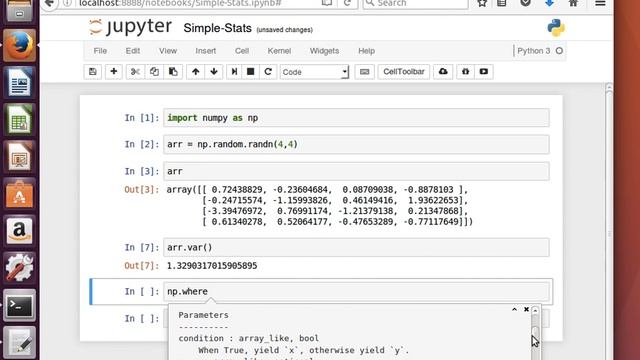 10: NumPy Arrays: Simple Statistics смотреть онлайн