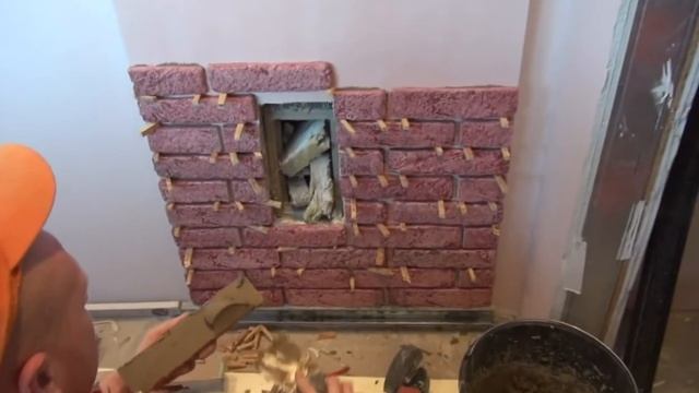 Укладка декоративной плитки под кирпич смотреть онлайн