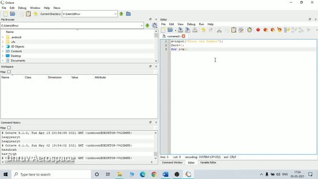 Factorial Program for MATLAB/OCTAVE |MATLAB| OCTAVE | Factorial Basic Program смотреть онлайн