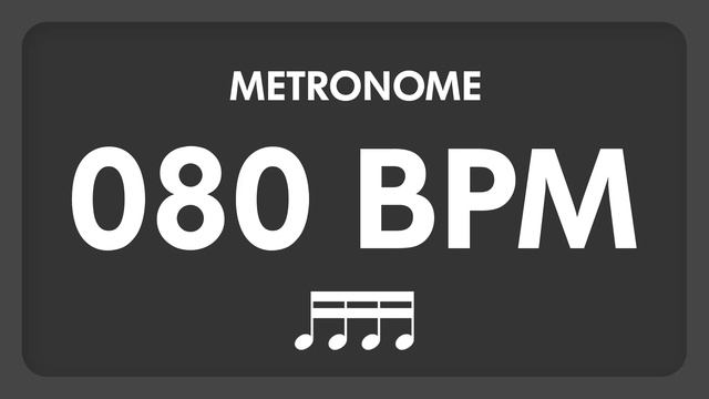 80 BPM - Metronome - 16th Notes смотреть онлайн