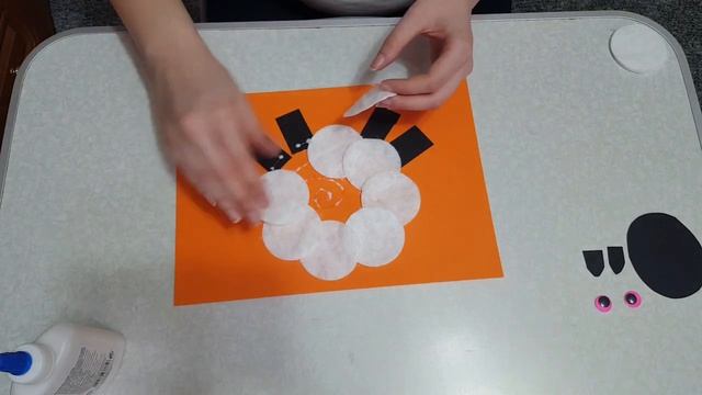 Овечка. Аппликация из ватных дисков смотреть онлайн