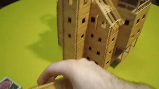 Домик из спичек - "Строящийся отель". House of matches - "Hotel under construction". DIY. смотреть онлайн