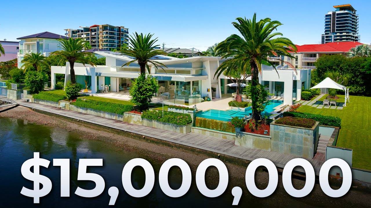 Inside This Gold Coast Mansion On THE BIGGEST Waterfront Block In Surfers Paradise, QLD _ House Tour