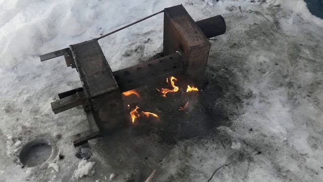 Чистка печки на отработке. смотреть онлайн
