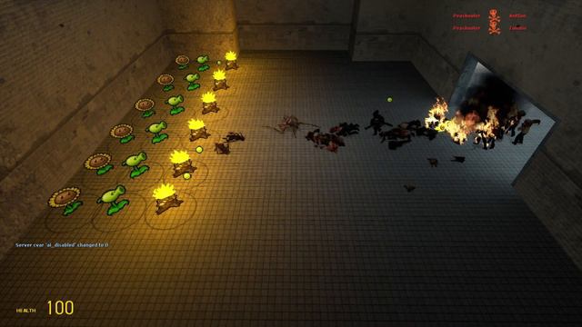 GMOD: PLANTS VS ZOMBIES смотреть онлайн