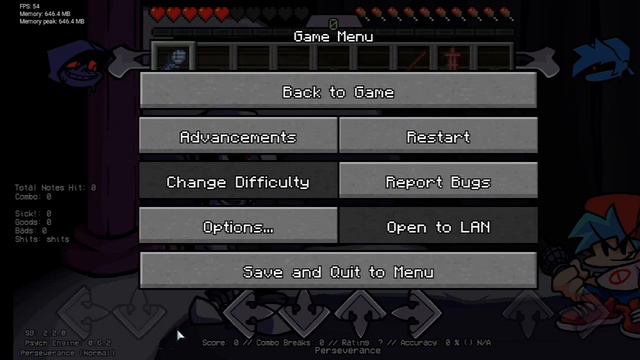 Minecraft hud/ui FNF android script смотреть онлайн