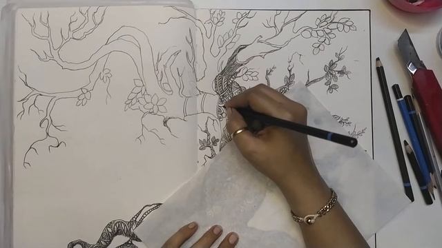 Zentangle Tree Drawing