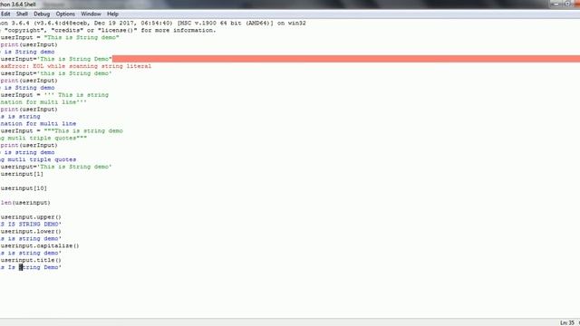Python Tutorial - Python String Literals Part1 смотреть онлайн