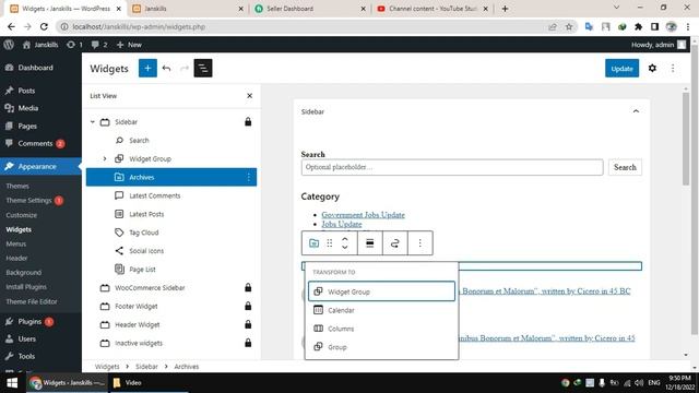 How To Use Widgets in WordPress |Create Widgets In WordPress sidebar menu|WordPress Widgets Tutoria смотреть онлайн