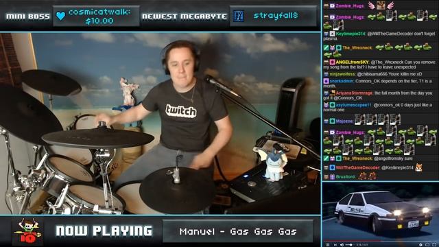 Manuel - Gas Gas Gas On Drums! -- The8BitDrummer