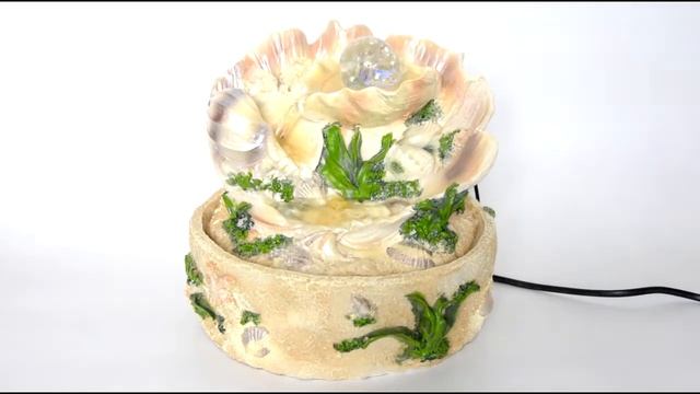 Декоративный настольный фонтан "Ракушки 4" смотреть онлайн