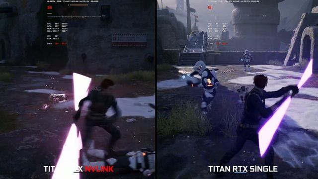 Star Wars Jedi Fallen Order 8K DSR EPIC graphics TITAN RTX NVLINK (SLI) Comparison смотреть онлайн
