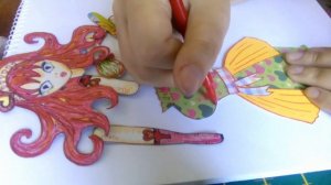 Бумажная кукла на шарнирах