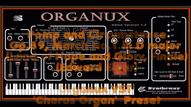 Pomp & Circumstance (Land of Hope & Glory, Edward Elgar) Organux Chorus Organ VST VST3 Audio Unit смотреть онлайн