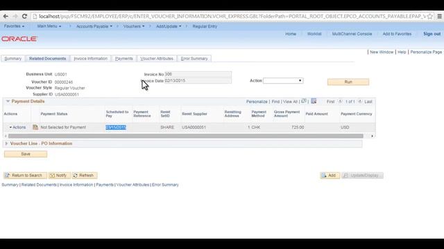 PeopleSoft - Accounts Payable - Voucher and Payment смотреть онлайн