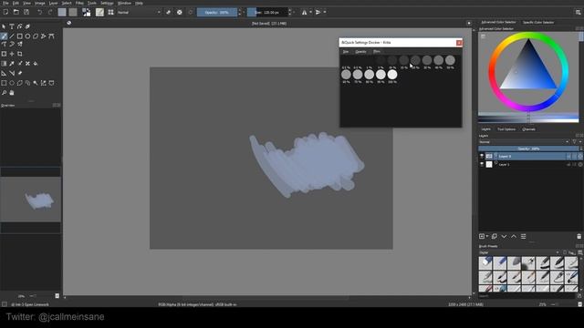 Krita Tutorial 4.1+: NEW Quick Settings Docker смотреть онлайн