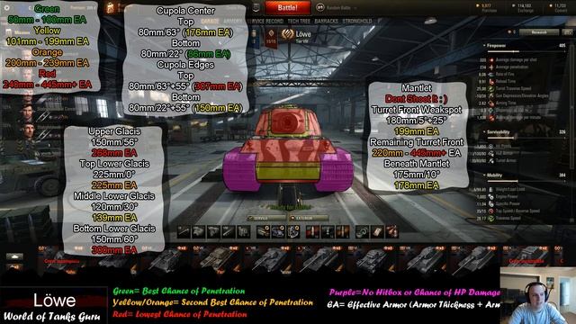 World of Tanks Löwe Weak Spots смотреть онлайн