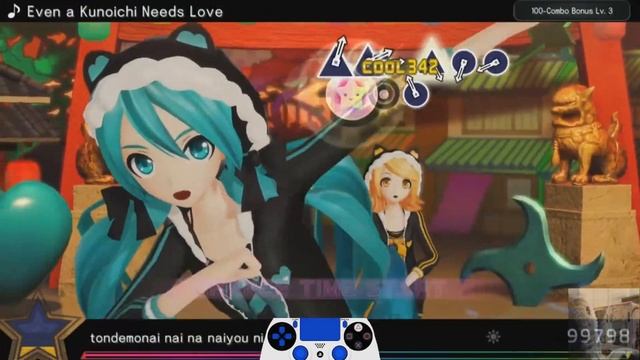 Project Diva X (PS4) - Kunoichi demo Koi ga Shitai (Cloud Request: Triple Threat Perfect) [60fps] смотреть онлайн