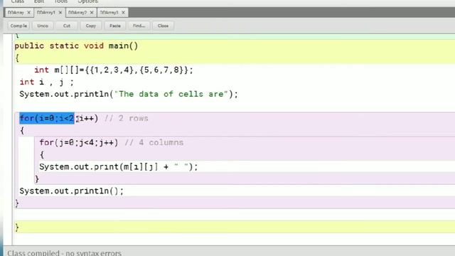 Double Dimensional Array in Java: part 1 смотреть онлайн