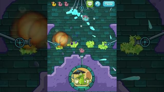 Where's my water? level 4-16 Sink or swim Create and Destroy 3 ducks walkthrough Windows Phone смотреть онлайн