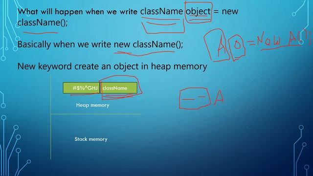 CLASS AND OBJECT IN JAVA FULL EXPLANATION WITH HEAP AND STACK MEMORY смотреть онлайн