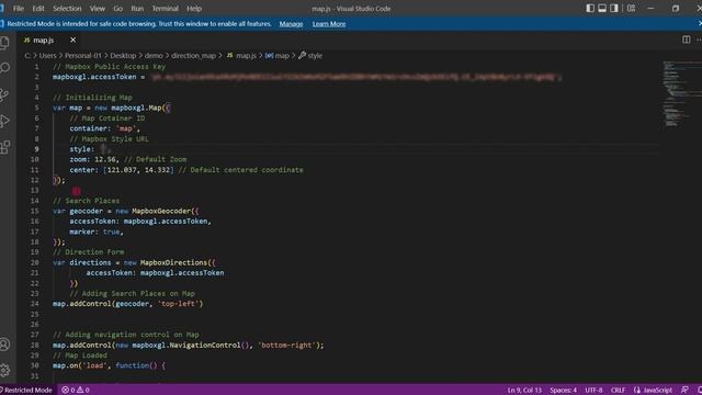 Map Site using JavaScript and Mapbox DEMO смотреть онлайн