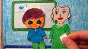 УРОК РИСОВАНИЯ. БУМАЖНАЯ ШКОЛА. МАЛИНКА ПРУЖИНКА