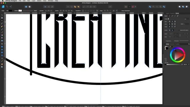 Affinity Designer Logo Tutorial - Text Effects Affinity Designer Tutorial смотреть онлайн