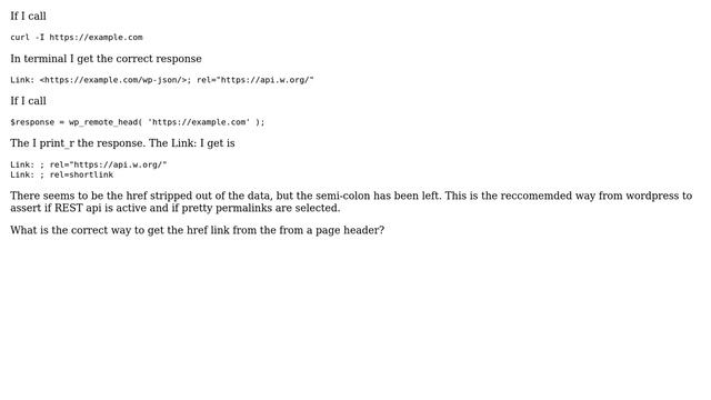 Wordpress: REST api header link href смотреть онлайн