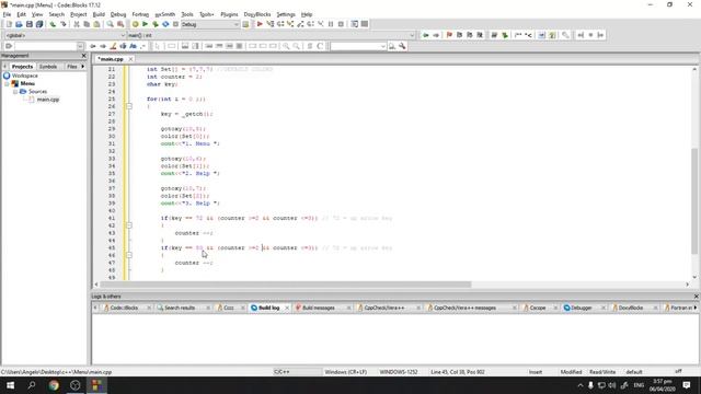 How to create a menu with highlighter c++ console смотреть онлайн